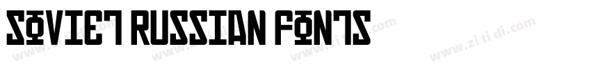 Soviet Russian Fonts字体转换